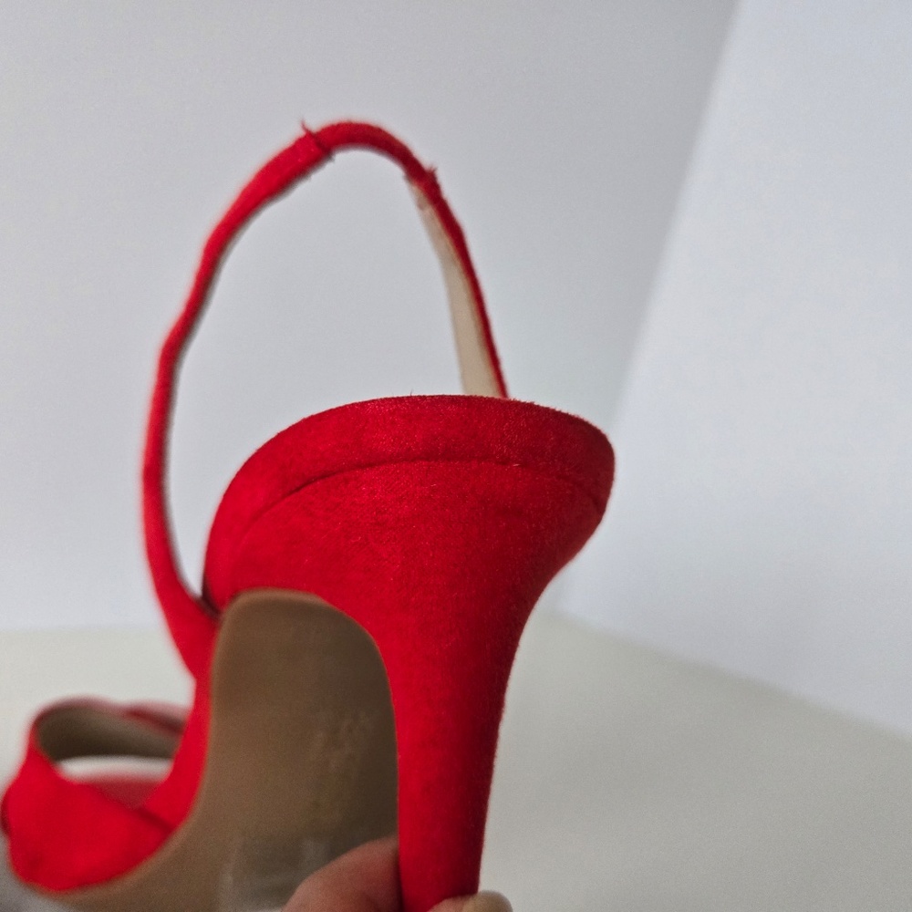 Kenneth Cole Chic Red Slingback Heels - Picture 12 of 17
